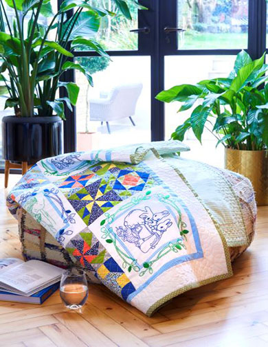 New Peter Rabbit Patchwork Quilt Backing & Wadding Issue 0