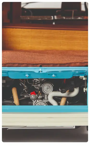 Bulli gefedertes Fahrwerk