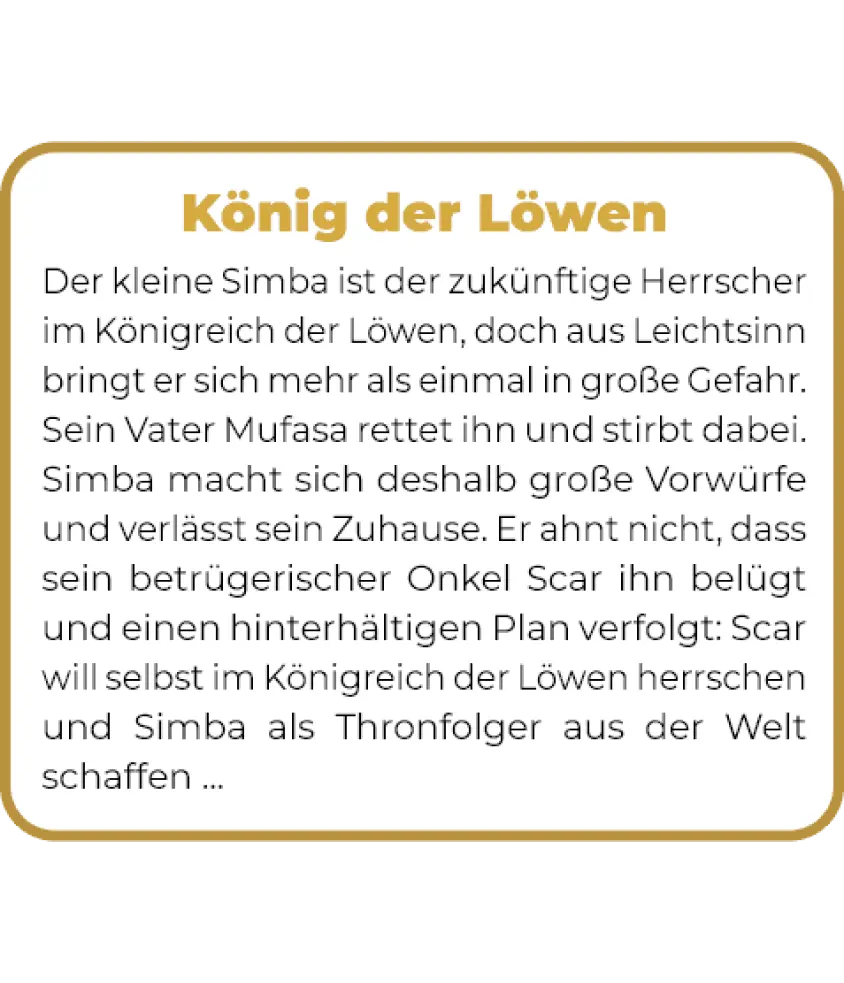 Der König der Löwen