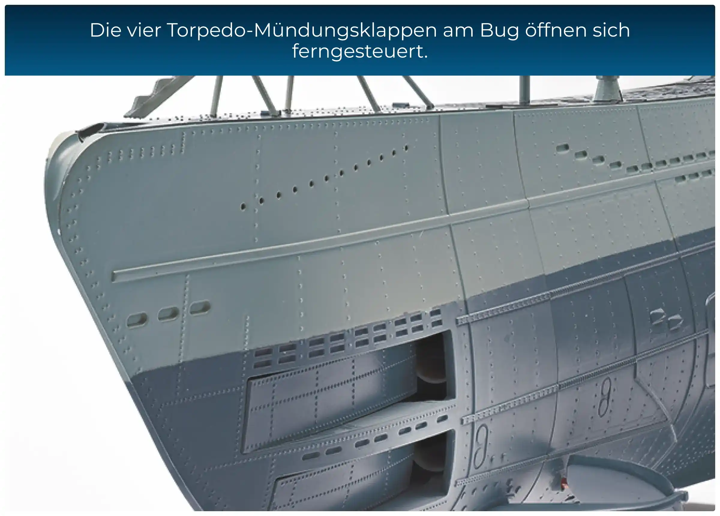 Torpedo-Mündungsklappen öffnen