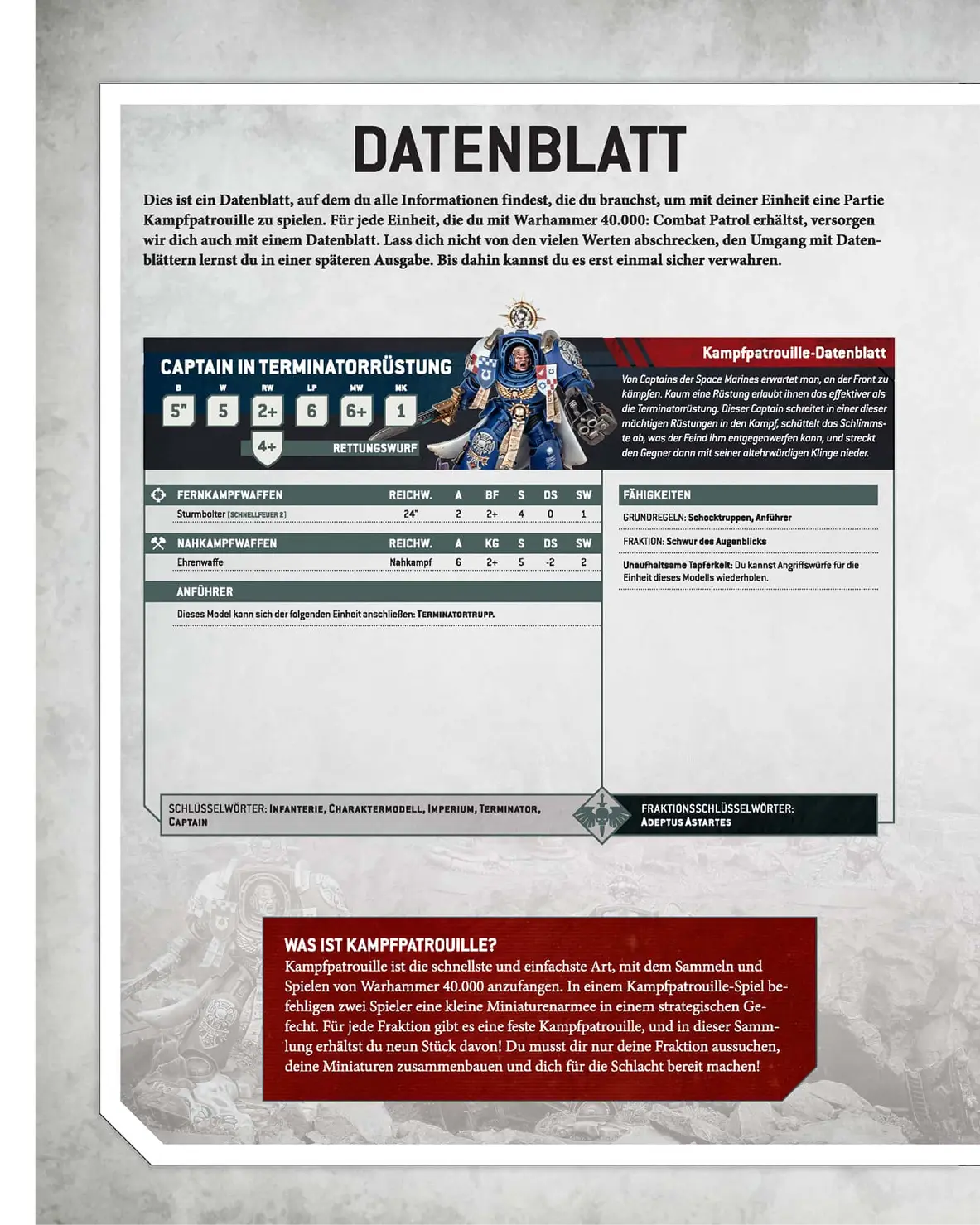 Warhammer 40k Combat Patrol: Ausgabe 1