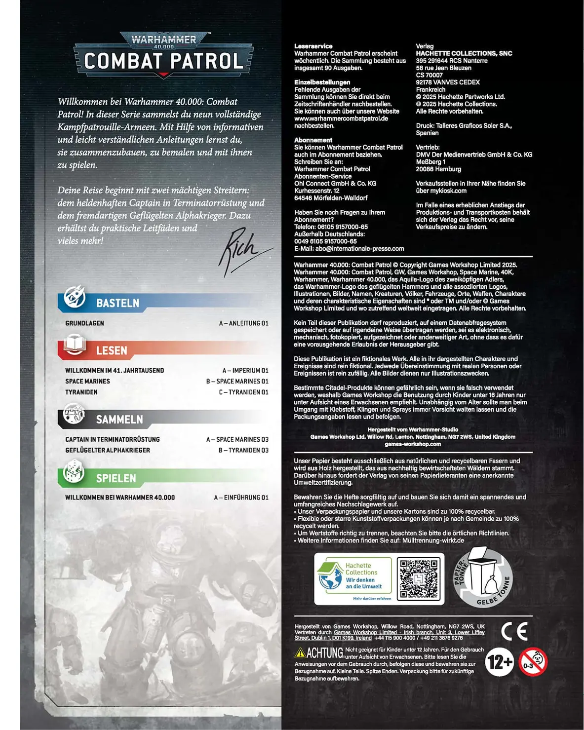 Warhammer 40k Combat Patrol: Ausgabe 1