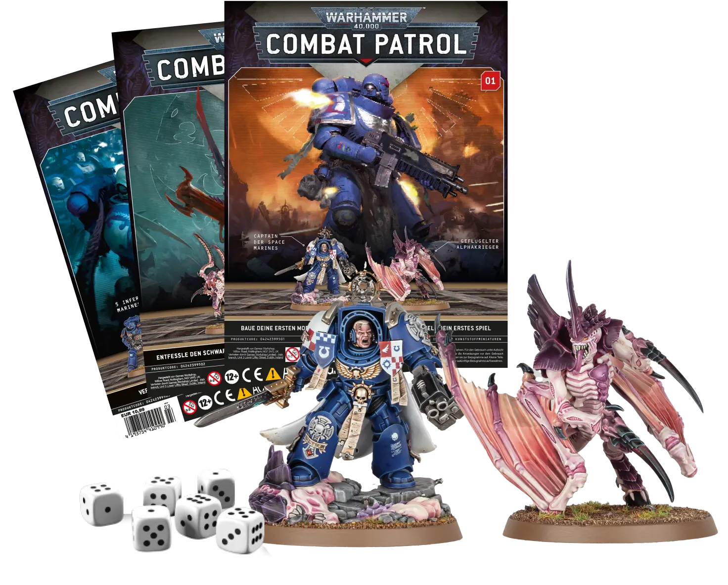 Die ersten 3 Ausgaben von Warhammer 40k Combat Patrol