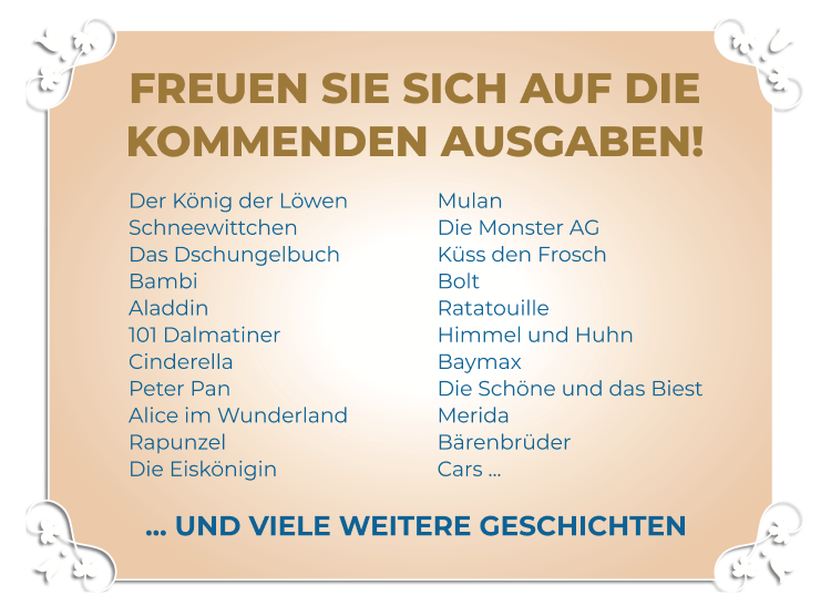 Disney - Kommende Ausgaben