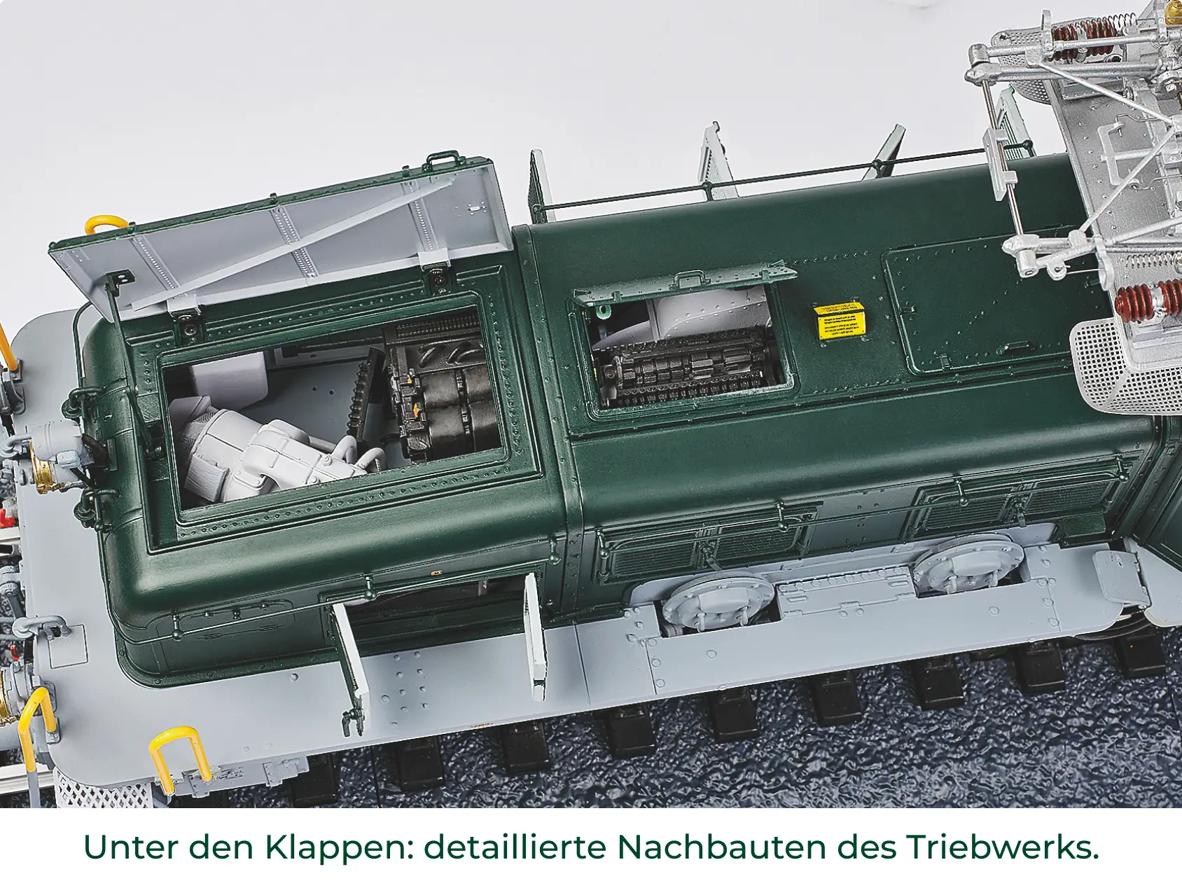 Viele zu öffnende Klappen