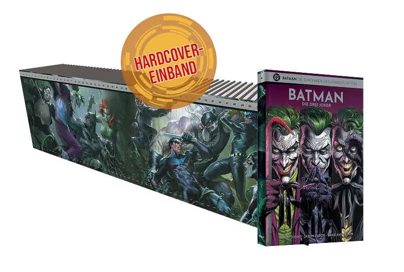 Die Buchrücken vereinen sich zu einm extra Artwork von Gabriele Dell'Otto