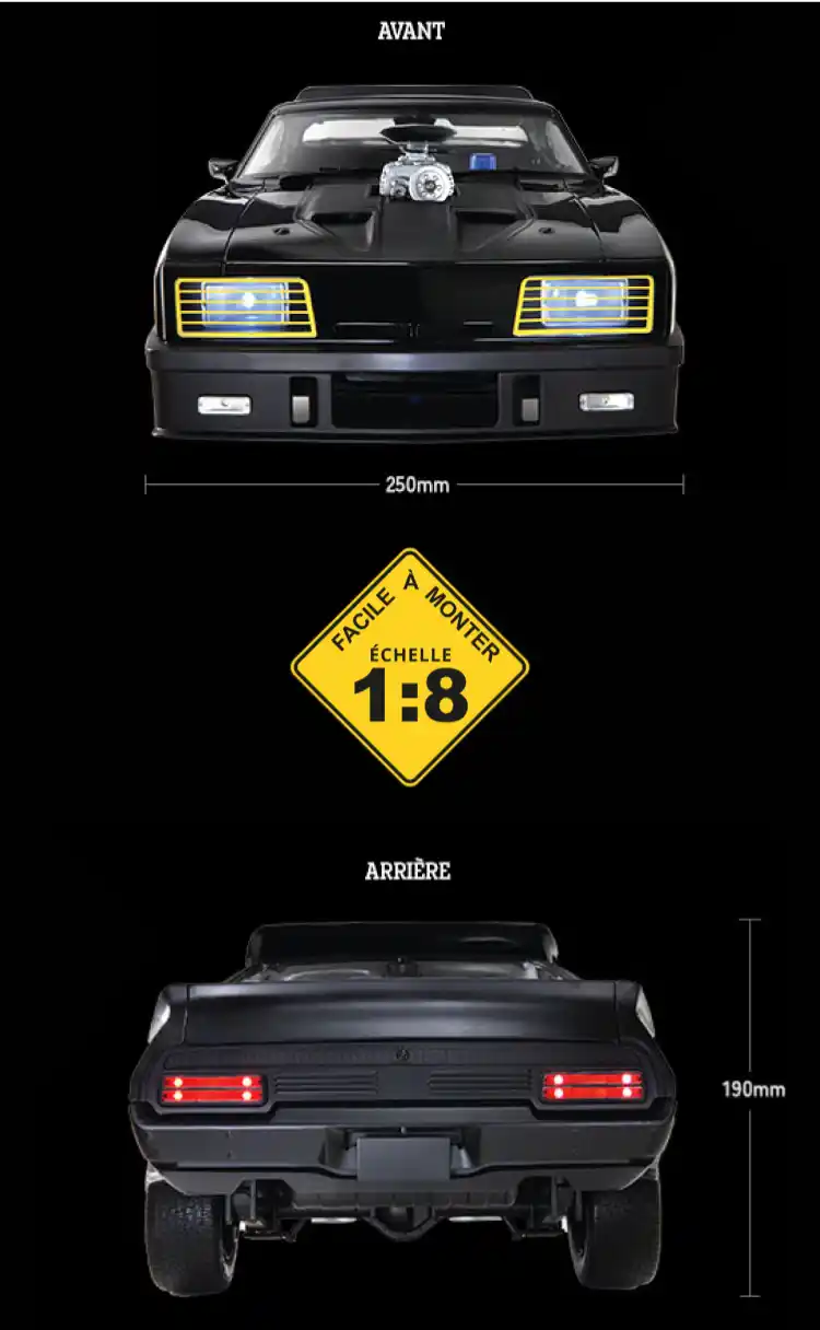 Avant/arrière maquette Ford Falcon XB GT